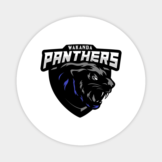 Wakanda Panthers (Alt Print) Magnet by Nerdology